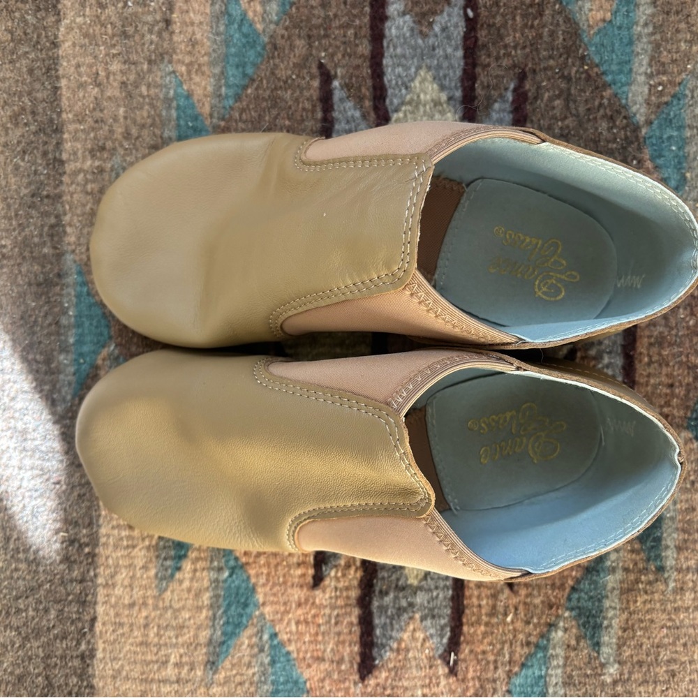 Dance Class Beige Kids Jazz Shoes